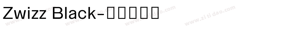 Zwizz Black字体转换